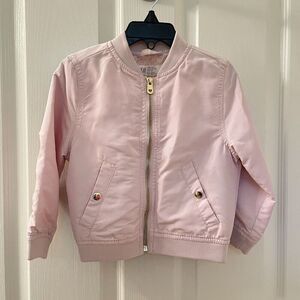 H&M Pale Pink Bomber Jacket Girls Size 2-3 years NWT